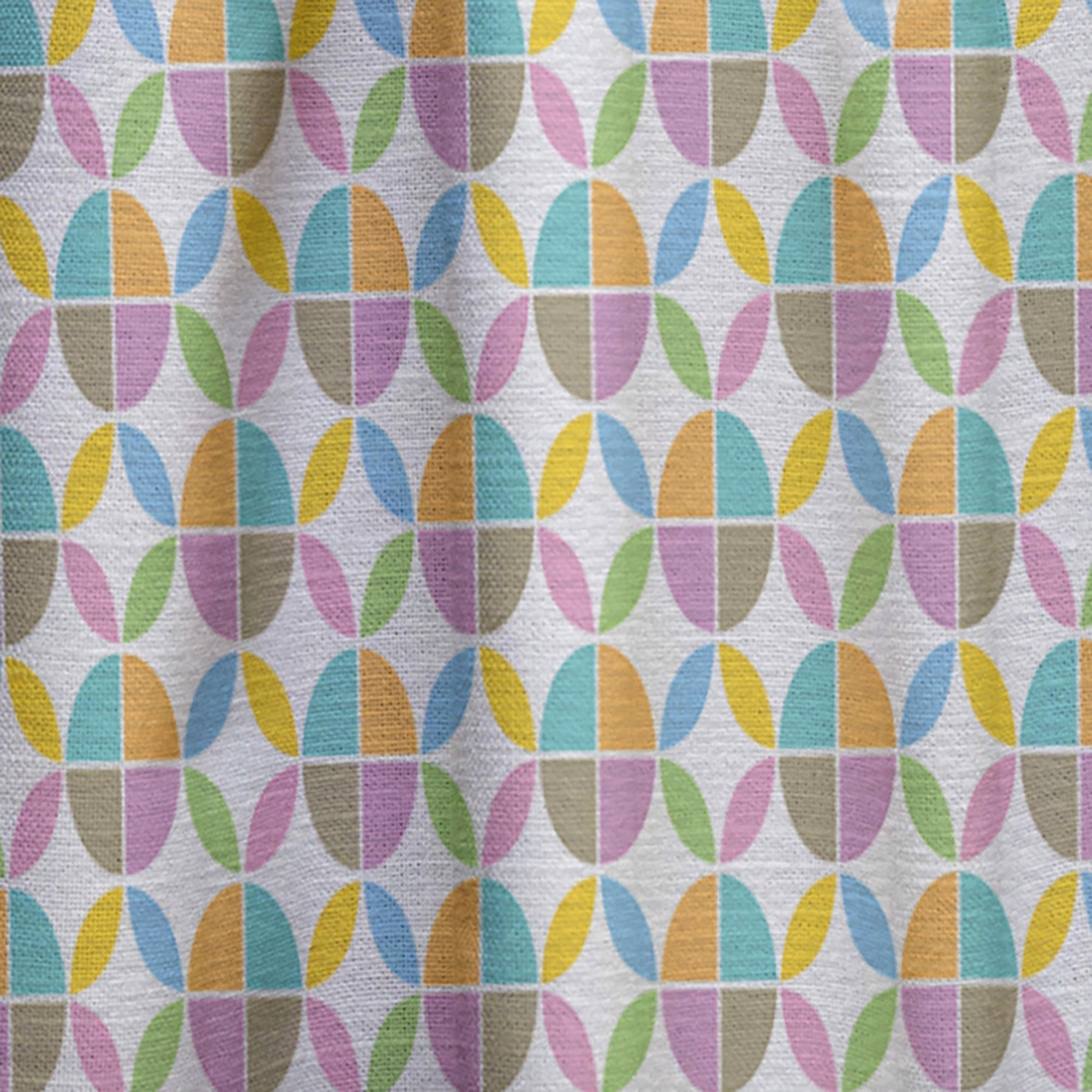 Designart 'Geometrical Retro Design VIII' Mid-Century Modern Curtain Panel