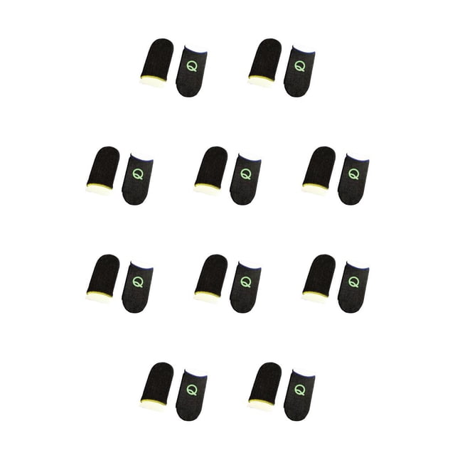 Cateissary 2 piezas luminosas dedos móviles cunas transpirables mangas suaves pantalla táctil universal juego guantes alta elasticidad amarillo Amarillo 10Conjunto