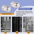thumbnail image 5 of 10pcs Connector UHF male PL259 plug solder RG8 RG213 LMR400 7D-FB cable silver., 5 of 5