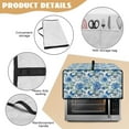 thumbnail image 6 of Renewold Toaster Oven Protector Easy Clean Microwave Oven Air Fryer Cover Dust Protection Polyester Kitchen Countertop Appliance Protector, 18.5 x 14.5 x 9 Inches, Butterfly Flower Blue, 6 of 7