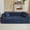 Blue, variant on Aukfa 3 Piece Boneless Couch Set, Cloud Sofa Armchair w/ 2 Cup Holders&Storage Pockets for Living Room, Corduroy, Black
