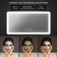 thumbnail image 4 of Espejo de tocador con visera solar para coche Vanmirr con luces LED, 4 of 6