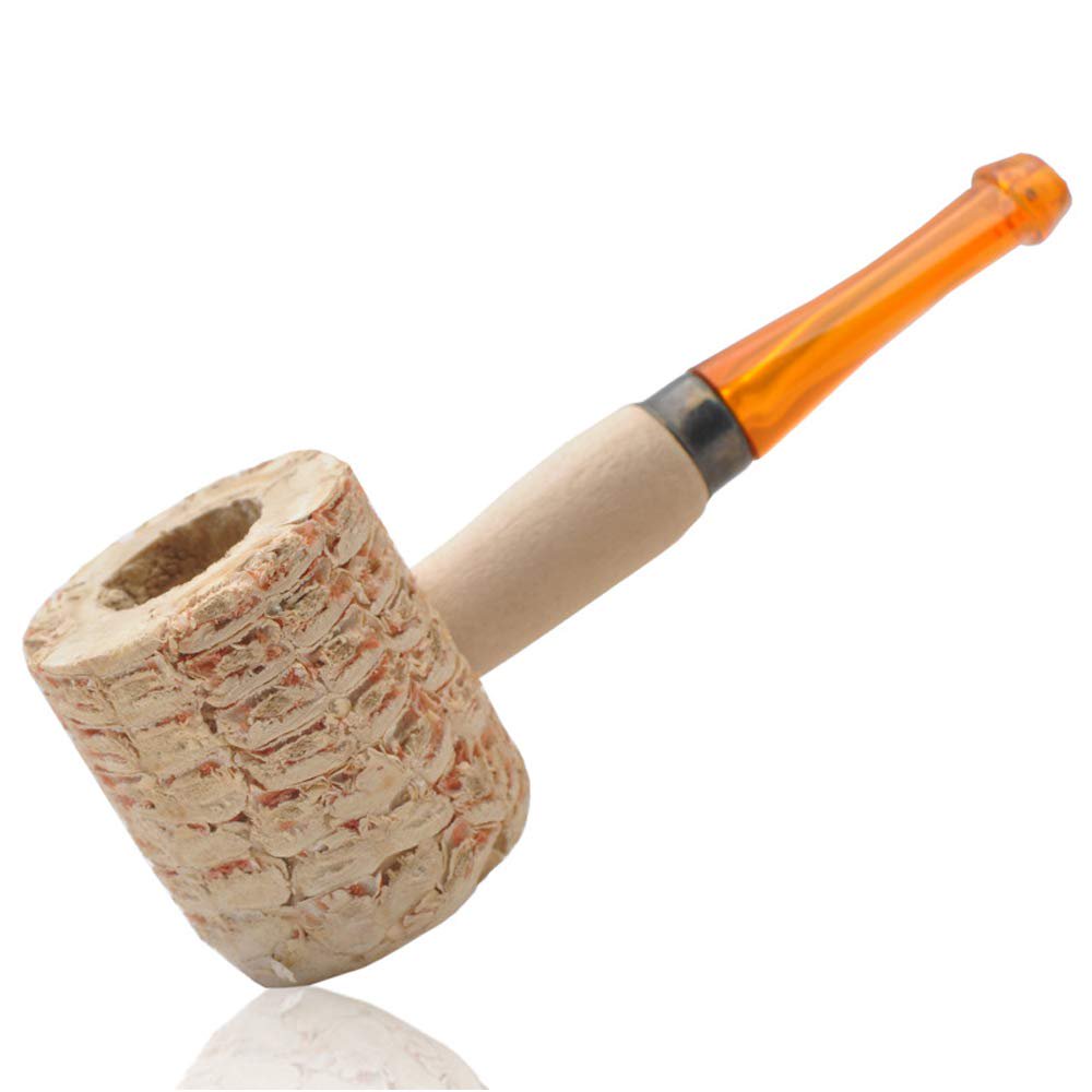 3 pcs Mini Classic Natural Corn Cob Tobacco Smoking Pipe