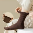 thumbnail image 3 of Outfmvch Cotton Compression Socks Women Running Socks Breathable Socks for Men Womans Socks Wide Calf Compression Socks Women Plus Size Compression Socks Womens Ruffle Socks Brown One Size, 3 of 3