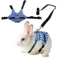 thumbnail image 2 of Rabbit Vest Harness and Leash Set Adjustable Formal Suit Style Adjustable Soft Bunny Harness for Bunny Rabbit Kitten Small Animal Walking, 2 of 7