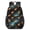 Basketball and Meteor Teal Pattern, variant on Basketball and Star Navy Pattern 17" Waterproof Oxford School Backpacks for Teens, S-Shape Padded Straps, for School, Travel, Hiking, Camping