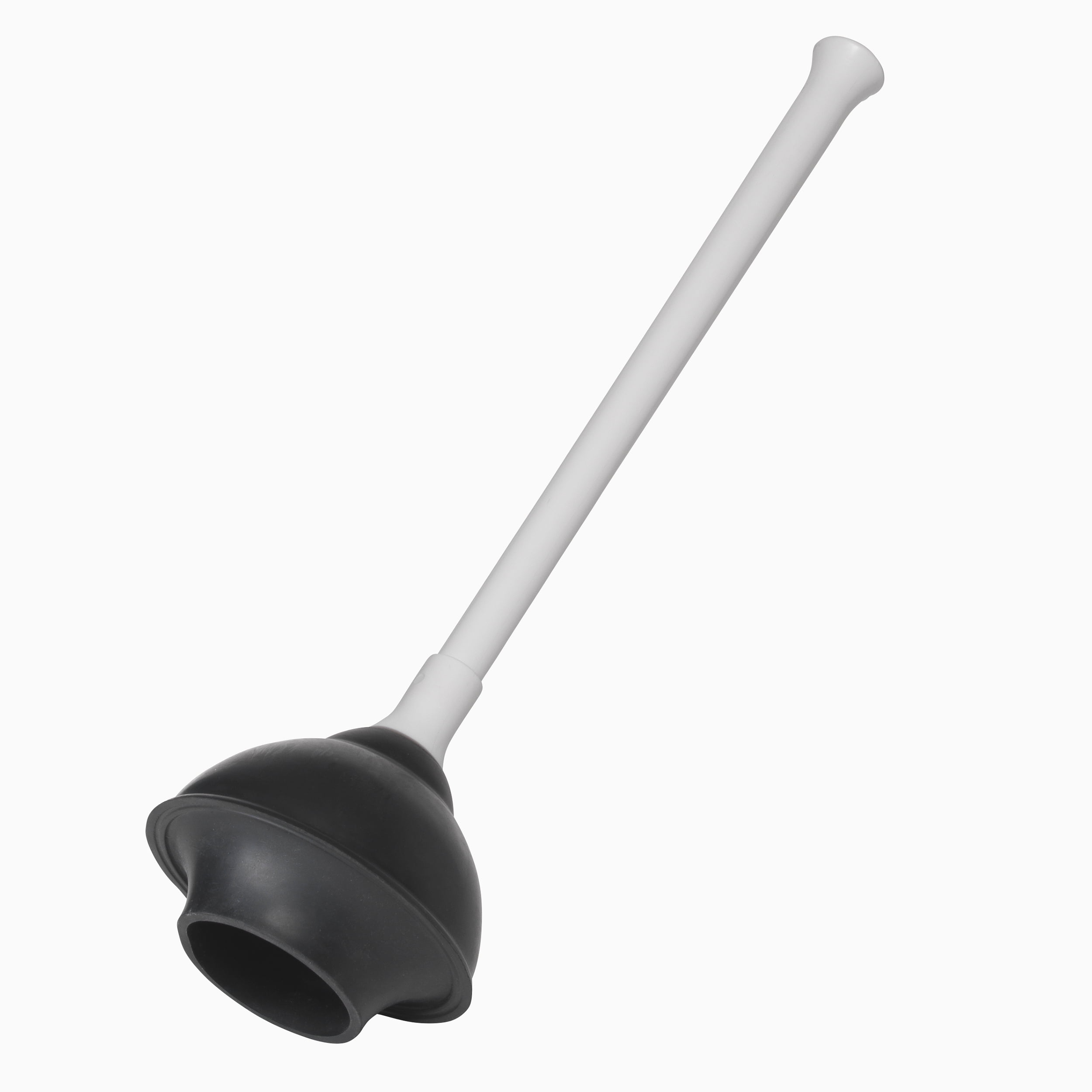 New Plumb Craft Toilet Plunger Drain Plunger with White Twist Caddy Storage Holder