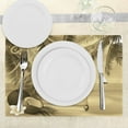 thumbnail image 3 of Ambesonne Tropical Place Mats Set of 4, Sepia View of Island, Standard Size, Sepia, 3 of 6