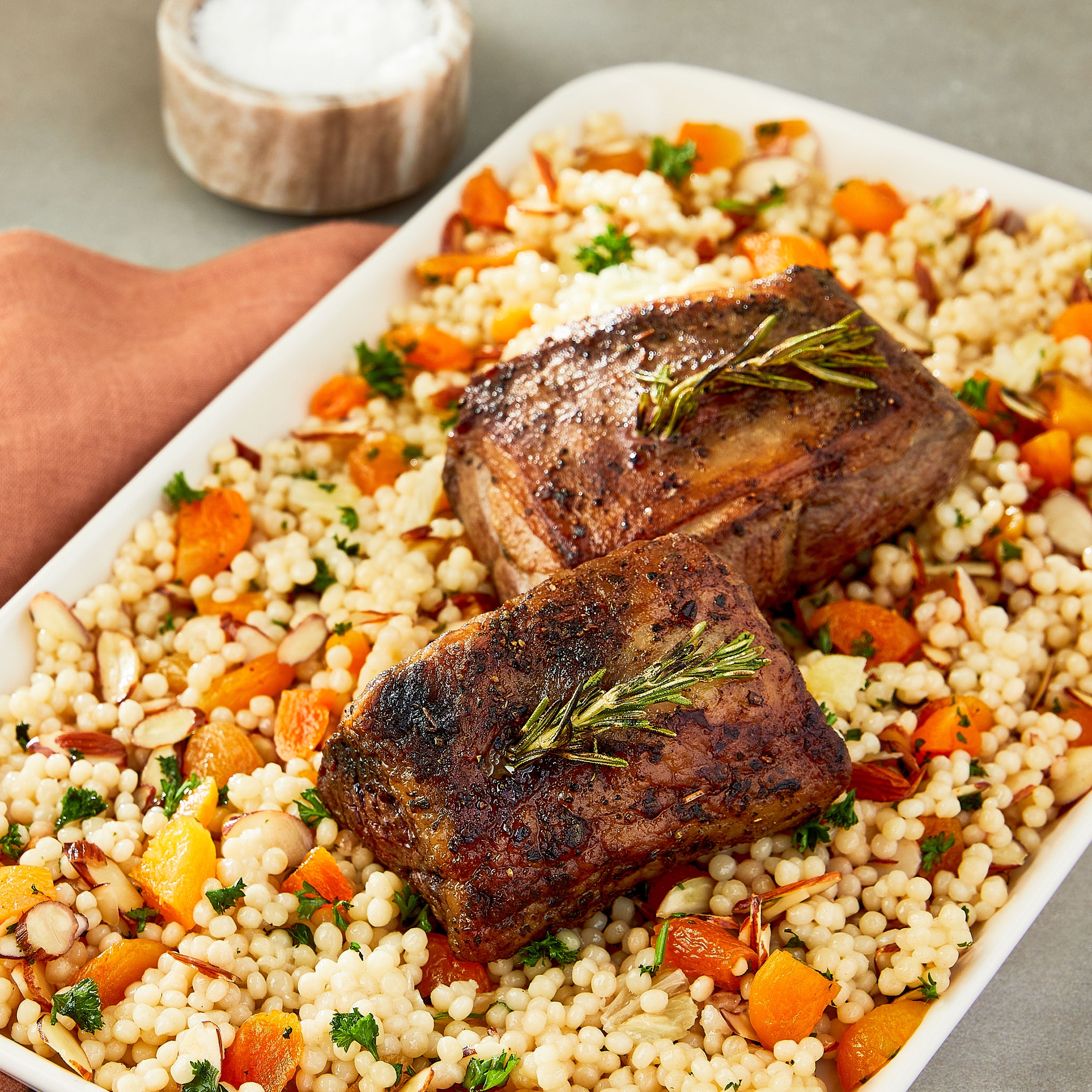 Marketside Lamb Leg Steak, Seasoned, 0.6 - 1.9 lb (Fresh)