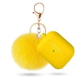 thumbnail image 1 of Airpods 3(2021), Apple Airpod 3rd Generation Women's Case, Air Pod 3rd Generation Charging Case Silicone Case with Pom Pom Keychain Accessory(Yellow), 1 of 5