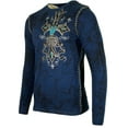thumbnail image 4 of Xtreme Couture by AFFLICTION Men's THERMAL T-Shirt BRONZE ARMS CROSS Biker, 4 of 6