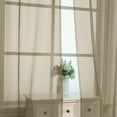 thumbnail image 2 of OVZME Taupe Window Sheer Curtains 84 inch Lengh 2 Panels for Living Room, Privacy Semi Sheer Window Drapes for Bedroom Photography Backdrop Bathroom Home Office, 42W x 84L inches, 7 FT Long, 2 of 7