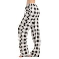 thumbnail image 2 of Just Love Women Tie Dye Pajama Pants (Black Plaid 100% Organic Cotton, X-Small), 2 of 3