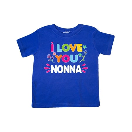 

Inktastic I Love You Nonna with Flowers Gift Toddler Toddler Girl T-Shirt