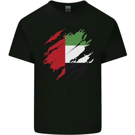 Torn Uae Flag Day Emirati Day Football T-Shirt