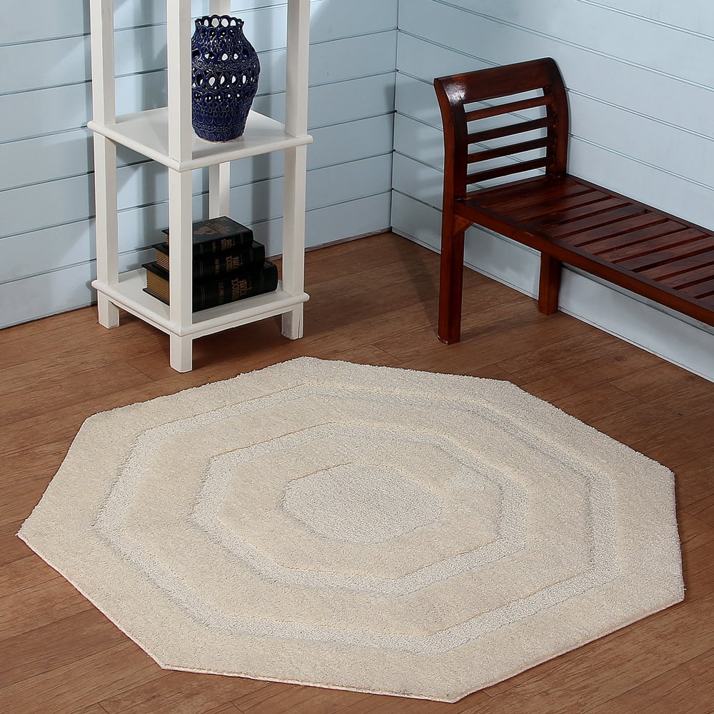 Better Trends Micro Frs Indoor Rug 4' Octagon Ivory