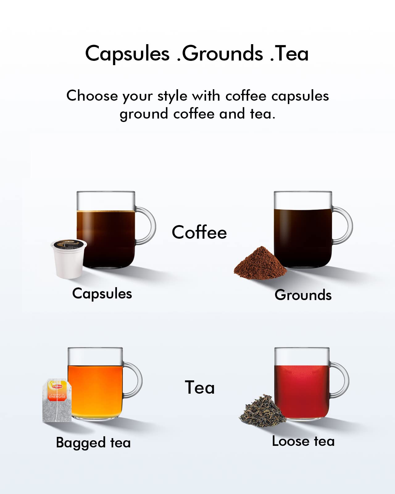 SiFENE 3-in-1 Single Serve Coffee Maker photo 4