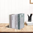 thumbnail image 6 of MSDADA Bookends Book Ends Metal Bookend Supports Grey(3 Pairs), 6 of 7