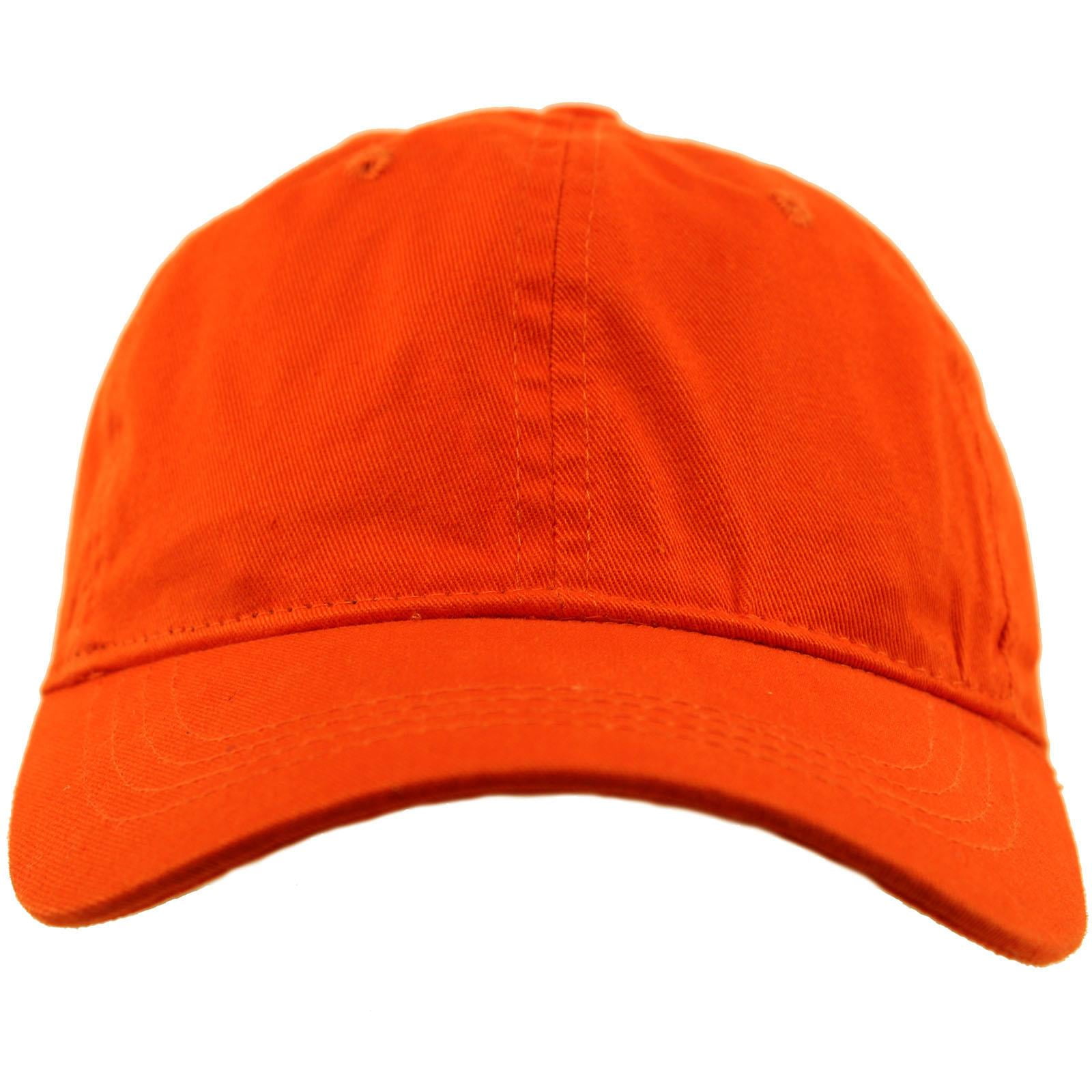 plain orange hat
