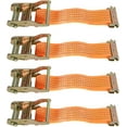 thumbnail image 2 of 4Pcs Ratchet Straps 2 Inch x 15 Feet Tie-Down Straps 4400Lbs Heavy Duty Ratchet Cargo Strap Fit for Moving and Securing Cargo, 2 of 6