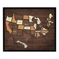 thumbnail image 1 of Wooden USA Travel Map Puzzle 50 States Interactive Geography Learning Toy For Home Decor, 1 of 4
