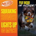 thumbnail image 3 of Nerf Dog LED Light Up & Squeak Hex Ring Chew Toy, 6 inch, 3 of 9