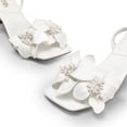 thumbnail image 2 of Tacones de boda con flores para mujer DREAM PAIRS blancos de 6.5 cm, 2 of 6