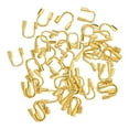 thumbnail image 1 of jifeng 100Pcs Wire Guards Loops Wire Cable Protector for Jewelry Making DIY Pendant Gold, 1 of 7