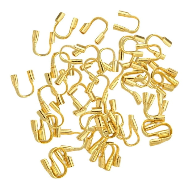 Bucles de protección de alambre Zulema 100 Uds Oro