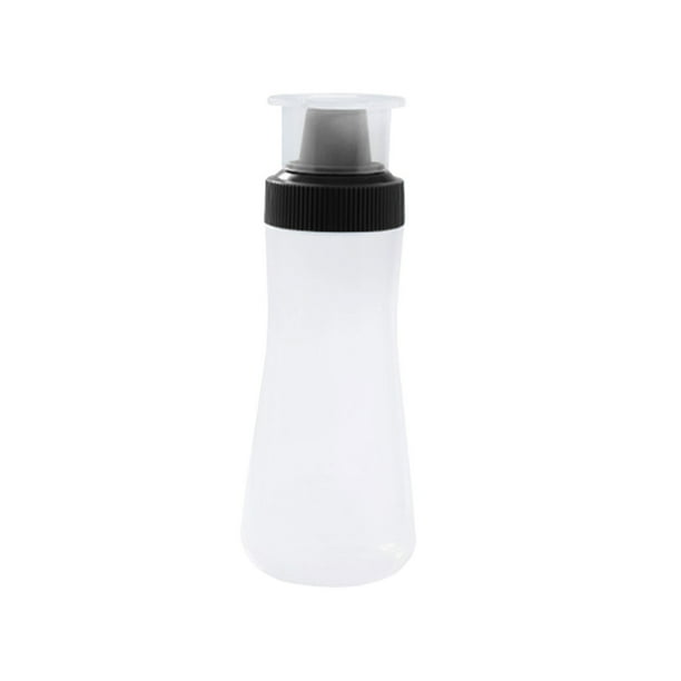 Botellas de plástico exprimibles de 325 ml con tapa abatible para condimentos, aceite, glaseado, líquidos. Botella exprimible porosa para ketchup, mostaza, mayonesa, jarabe, aderezo. Dispensador de