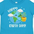 thumbnail image 4 of Inktastic Happy Earth Day Cute Smiling Planet Earth with Tree Boys or Girls Toddler T-Shirt, 4 of 5