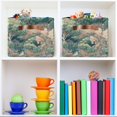 thumbnail image 6 of Yayeee Canvas Storage Basket with Handles for Shelves Fabric Bins Closet Organizer, Floral Forest Pattern, 6 of 8