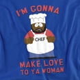 thumbnail image 2 of South Park Make Love Women's T Shirt,Royal, Small, 2 of 6
