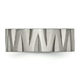 thumbnail image 3 of Titanium Satin and Polished 8mm Notched Band, 3 of 7