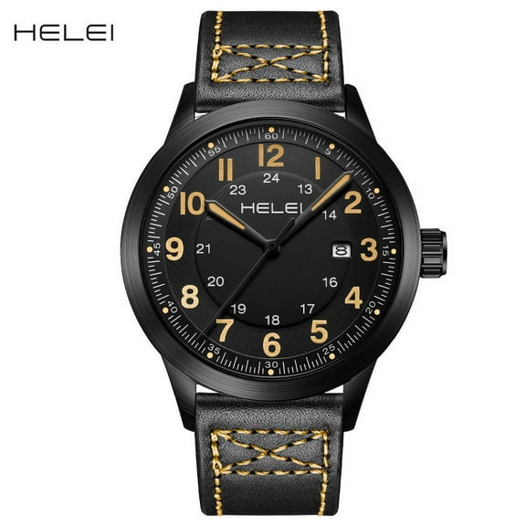 HELEI Men's Quartz Watch Waterproof Wristwatches 802362265548