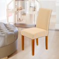 thumbnail image 4 of Funda de Silla de Comedor Yotijar Extraíble y Estirable Lavable Suave Color Beige 45-55 cm, 4 of 7