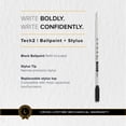 thumbnail image 7 of Cross Tech2 Refillable Ballpoint Pen, Medium Ballpen With Stylus, Includes Premium Gift Box - Metallic Blue, 7 of 7