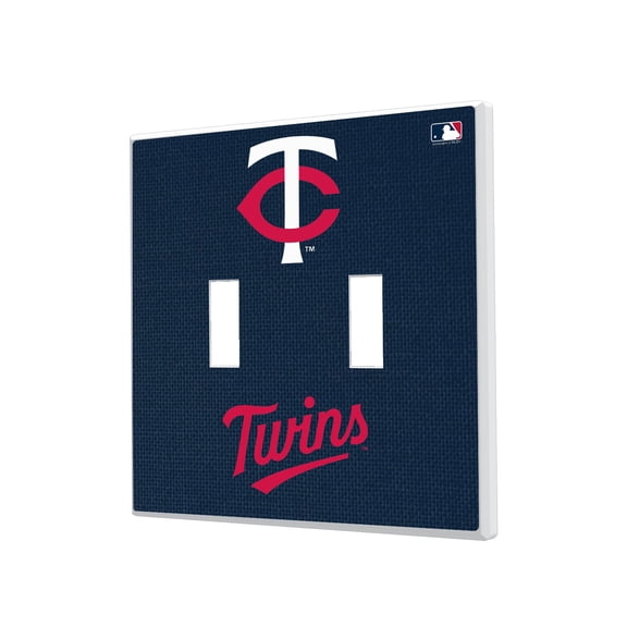 Minnesota Twins Solid Design Double Toggle Light Switch Plate