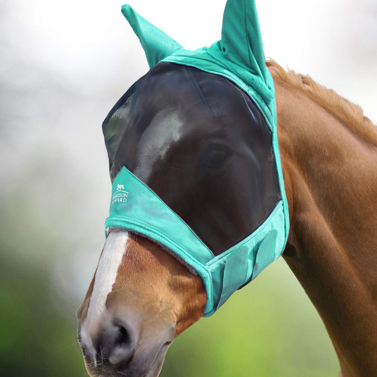 Harrison Howard CareMaster Pro Luminous Horse Fly Mask Standard with