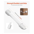 thumbnail image 3 of Child Safety Locks 8 Pack - 3M Adhesive Cabinet Locks - Baby Proofing Latches for Drawers & Cupboards - Secure Home & Protect Toddlers - Easy Install, 3 of 7
