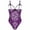 Purple, variant on Brilliant Women's Plus and Regular Sizes Ladies Cool Girl Lace Solid Sedin Seductive Sling Jumpsuit Suit(White,XXL) Clearance Clothes under $5.00