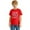 AB203 Red, variant on Bainana Back To School T-Shirt For Kids Number Print Short Sleeve Crew Neck Tops Fashion Casual Boys Girls Summer Clothes 2-3 Years