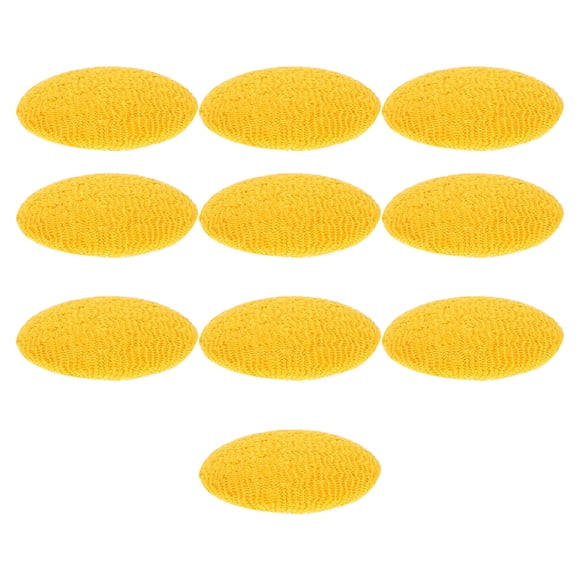 TABLETREANDS 10Ud Botones De Tela Amarillos Para Manualidades Ropa Abrigos Reemplazo Práctico