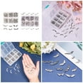 thumbnail image 2 of 60/160pcs Angel Wing Small Hole Bead for Jewelry Making Antique Silver DIY Craft, 2 of 16