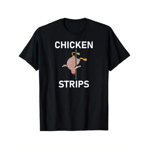 Funny Cartton Print Tee,Tops Has Funny Chicken Graphic ,Casual Round Neck Regular Fit Tee, Size(S-5XL)