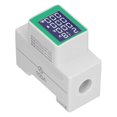 thumbnail image 4 of DIN Rail Meter Digital Voltmeter Ammeter Power Energy Monitor Multimeter Tester AC50‑300V 100A, 4 of 5