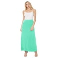 thumbnail image 4 of MOA COLLECTION Women's Ultra Comfort Stretch Maxi Skirt Relaxed Fit for Everyday Elegance, 4 of 4