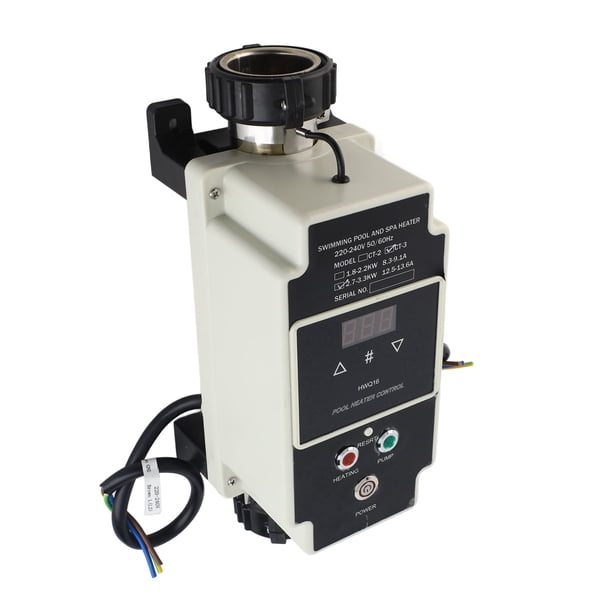 Calentador De Piscina, Termostato Inteligente Del Calentador De Agua De Acero Inoxidable Con Autodiagnóstico Para Spa
