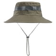 thumbnail image 2 of Sun Hats for Women Uv Protection Straw Hat Uv Upf 80+ Travel Brim Women Bucket Hat Uv Protection Summer Outdoor Tops Army Green One Size, 2 of 5