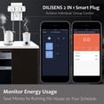 thumbnail image 4 of Smart Plug Dual Wifi Plug Extensores 2 en 1 Socket Funciona con la aplicación Alexa Google Home Smar MABOTO Enchufe, 4 of 7
